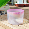 Lovely Peach Transparent Sing Bowl Spiritual Mediation